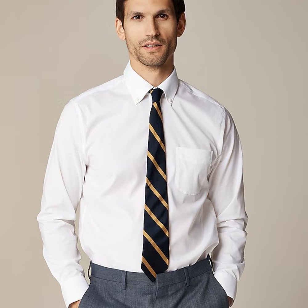 Men’s J.Crew Bowery white dress shirt NWT